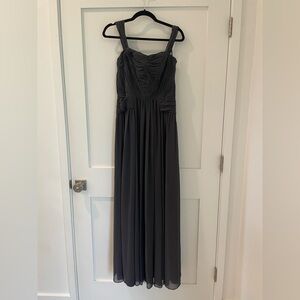 Vera Wang Dress Full-length Gray Evening Gown